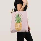 Live Love Laugh | Trendy Topical Island Pineappel Draagtas (Dichtbij)