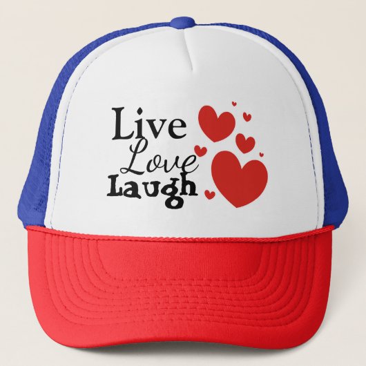 Live Love Laugh Trucker Pet (Voorkant)