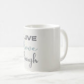 Live Love Laugh Typographie | Café Mug (Devant droit)