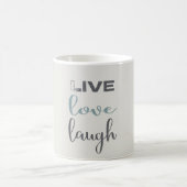 Live Love Laugh Typographie | Café Mug (Centre)