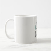 Live Love Laugh Typographie | Café Mug (Gauche)