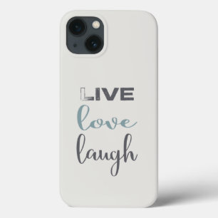 Live Love Laugh Typographie Coque-Mate coque iphon