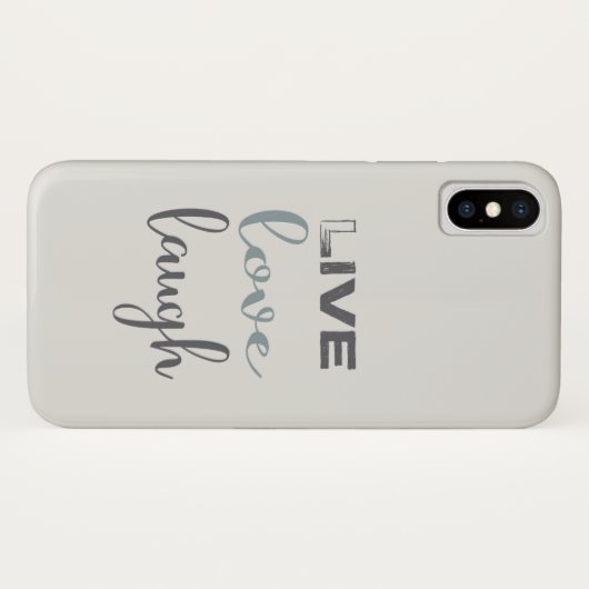 Live Love Laugh Typography Case-Mate iPhone Case (Achterkant (horizontaal))