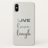 Live Love Laugh Typography Case-Mate iPhone Case (Achterkant)