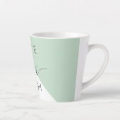 Live Love Laught Positive Motivation Mint Quote Latte Mok (Rechts)