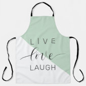 Live Love Laught Positive Motivation Mint Quote Schort (Voorkant)