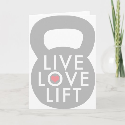 Live Love Lift Kettlebell Kaart (Voorkant)