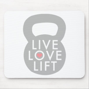 Live Love Lift Kettlebell Muismat