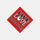 Live, Love, Llamas Servet (Hoek)