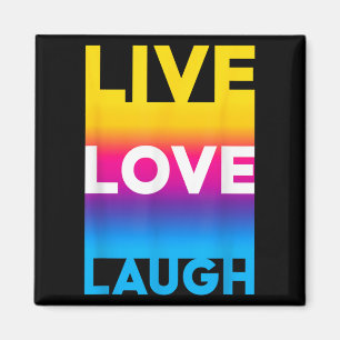 Live Love Motivatie Inspire Quotes Graphic Cool Magneet
