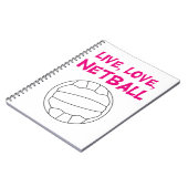 Live Love Netball Notitieboek (Linkerzijde)