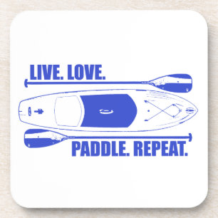 Live Love Paddle Herhaal Bier Onderzetter