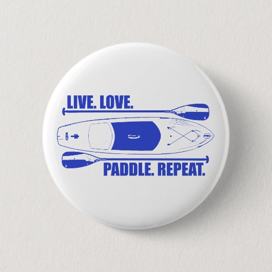 Live Love Paddle Herhaal Ronde Button 5,7 Cm (Voorkant)