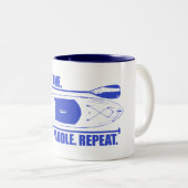 Live Love Paddle Herhaal Tweekleurige Koffiemok (Voorkant rechts)