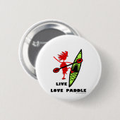 Live Love Paddle Ronde Button 5,7 Cm (Voorkant /achterkant)