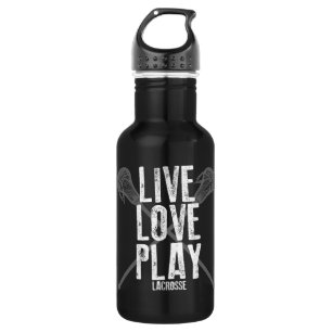 Live, Love, Play Lacrosse Waterfles