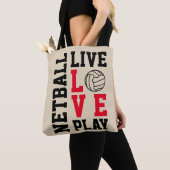 Live Love Play Netball Quote Draagtas (Dichtbij)