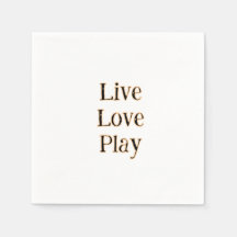 Live love play zwart oranje sportspeler modern q