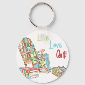 Live..Love..Quilt Sleutelhanger