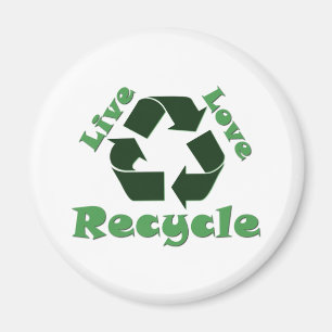 Live Love Recyclen Magneet
