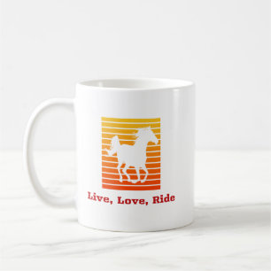 Live Love Ride Horse Coffee Mok