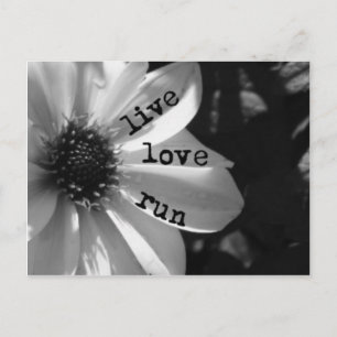 Live Love Run door Vetro Design Briefkaart