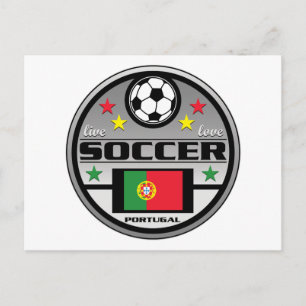 Live Love Soccer Portugal Briefkaart
