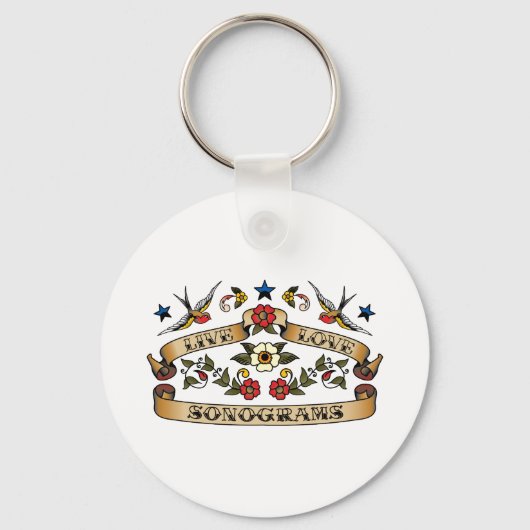 Live Love Sonogrammen Sleutelhanger (Voorkant)