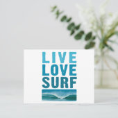 live_love_surf briefkaart (Staand voorkant)