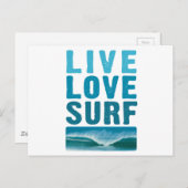 live_love_surf briefkaart (Voorkant / Achterkant)