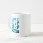 live_love_surf koffiemok (Voorkant links)