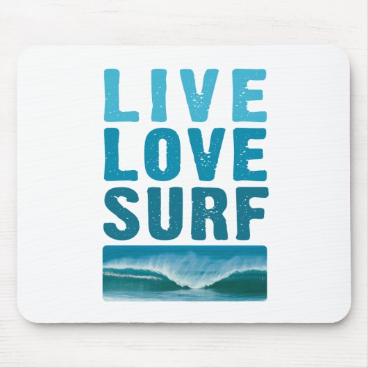 live_love_surf muismat (Voorkant)
