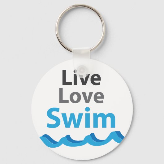 Live_Love_Swim Sleutelhanger (Voorkant)