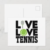 Live love Tennis Briefkaart (Voorkant / Achterkant)