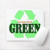 Live Love-Think GREEN Muismat (Met muis)