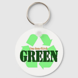 Live Love-Think GREEN Sleutelhanger