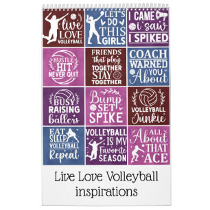 Live Love Volleybal inspiraties Kalender