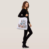 Live, Love, Wander Cross-Body Bag Crossbody Tas (Op model)