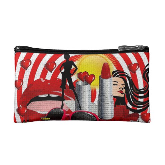 Live & Love YouSelf Small Cosmetics Bag Make-up Bag (Voorkant)