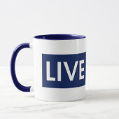 LIVE MAD Bold Motivation Mug Mok (Links)
