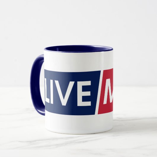 LIVE MAD Bold Motivation Mug Mok (Voorkant links)