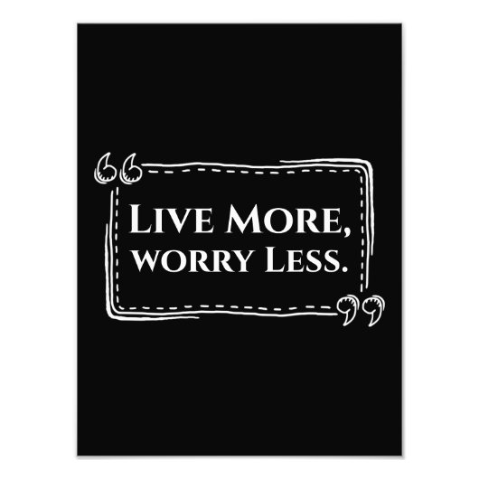 Live meer, minder Poster (Voorkant)