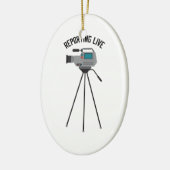 Live melden keramisch ornament (Links)