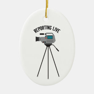 Live melden keramisch ornament