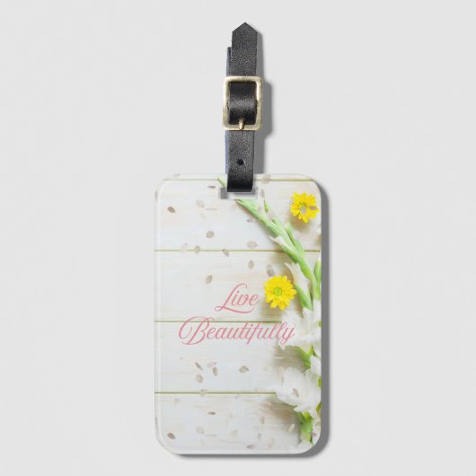 Live Mooi - iPhone / iPad case Bagagelabel (Voorkant (verticaal))