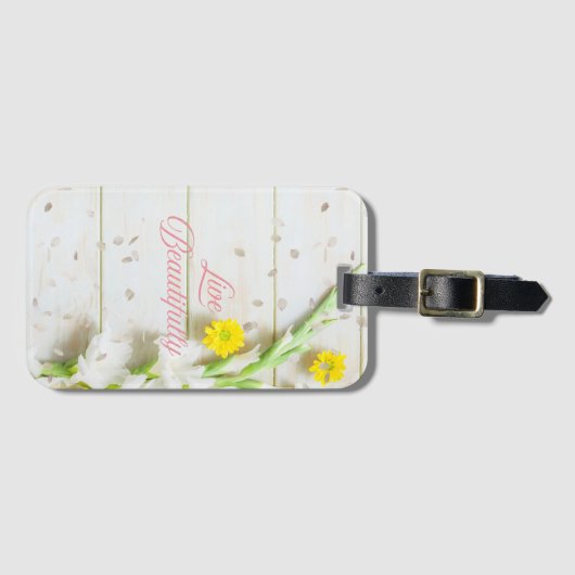 Live Mooi - iPhone / iPad case Bagagelabel (Voorkant (horizontaal))