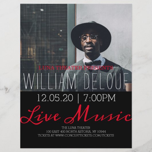 Live Music Concert Flyer (Voorkant)