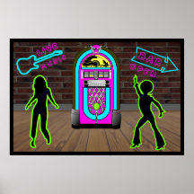 live music in a bar with jukebox