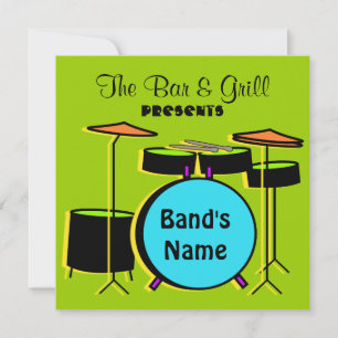 Live Music-uitnodiging Kaart