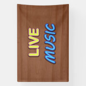 Live Muziek Spandoek (Verticaal)